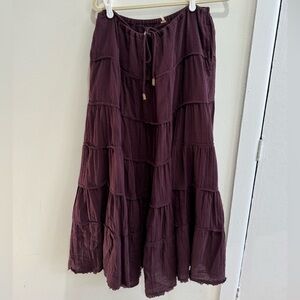 Free People purple maxi skirt